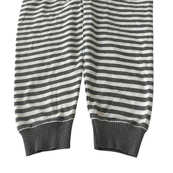 C.D. DANIELS LONG RAGLAN SLV ROUND NECK TOP, WOMENS, 2X, GREY & WHITE STRIPES - Picture 8 of 11